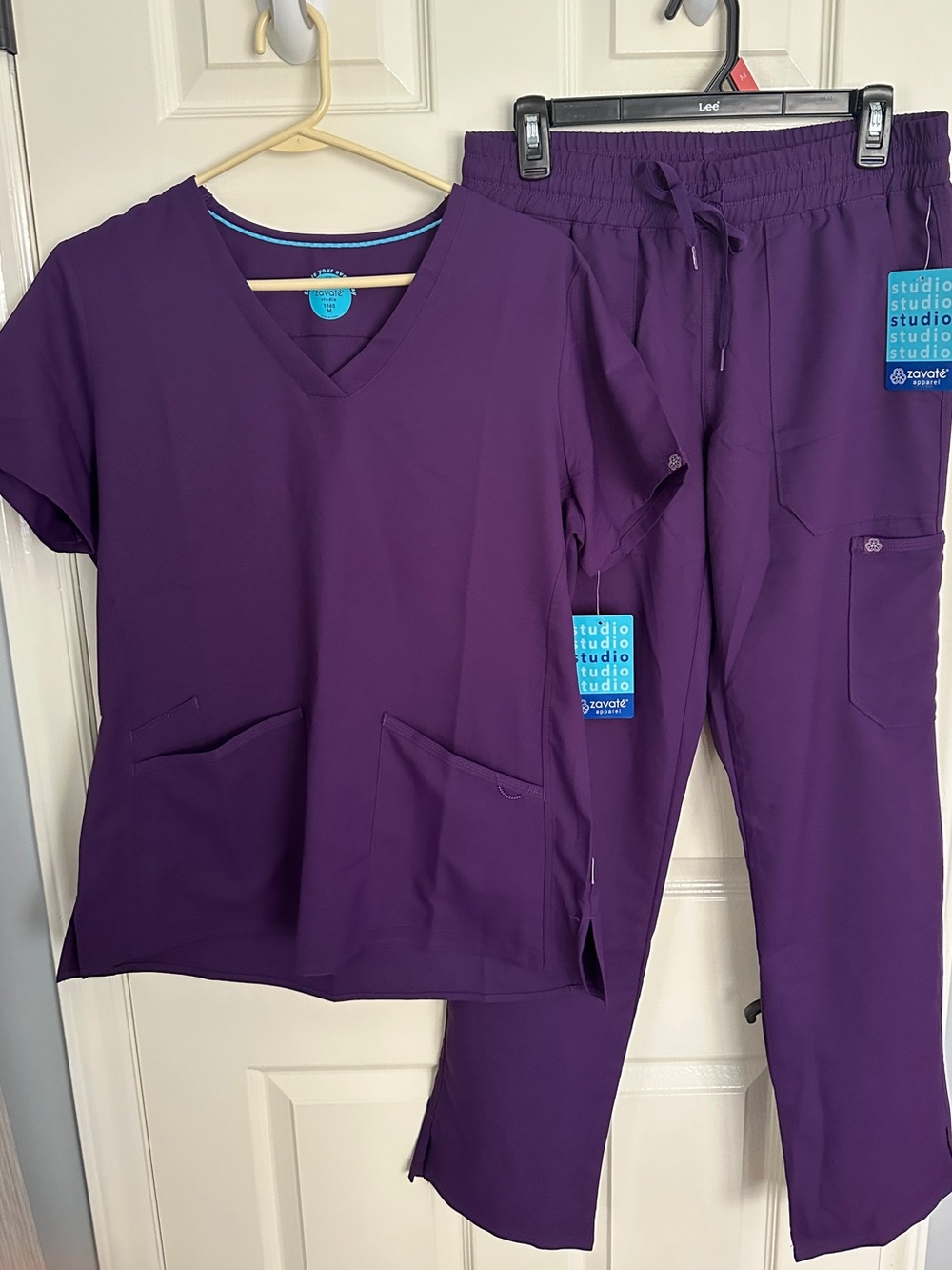 Women’s Zavate Purple Scrub Set - NWT